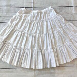 Little Parni White Tiered Skirt